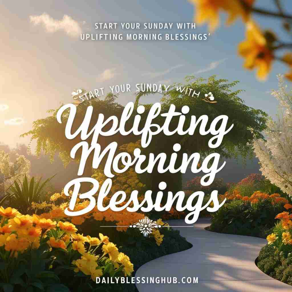 inspirational Sunday morning blessings