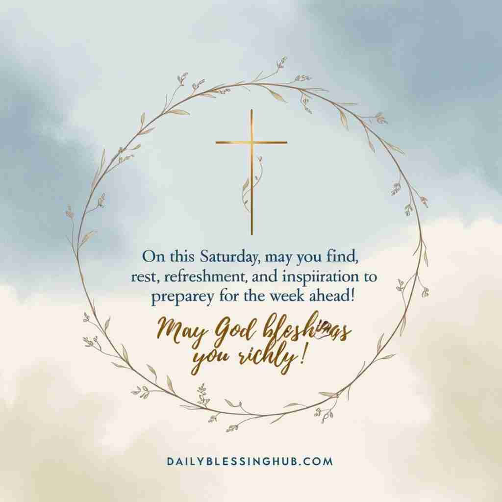 Saturday Blessings  