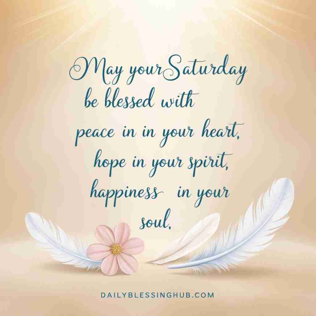 Saturday Blessings  