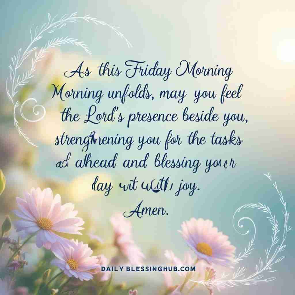 Friday Morning Blessings and Prayers