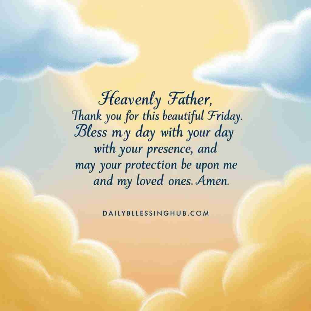 Friday Morning Blessings and Prayers