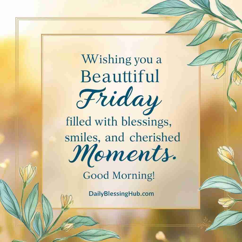 Friday Good Morning Blessings 