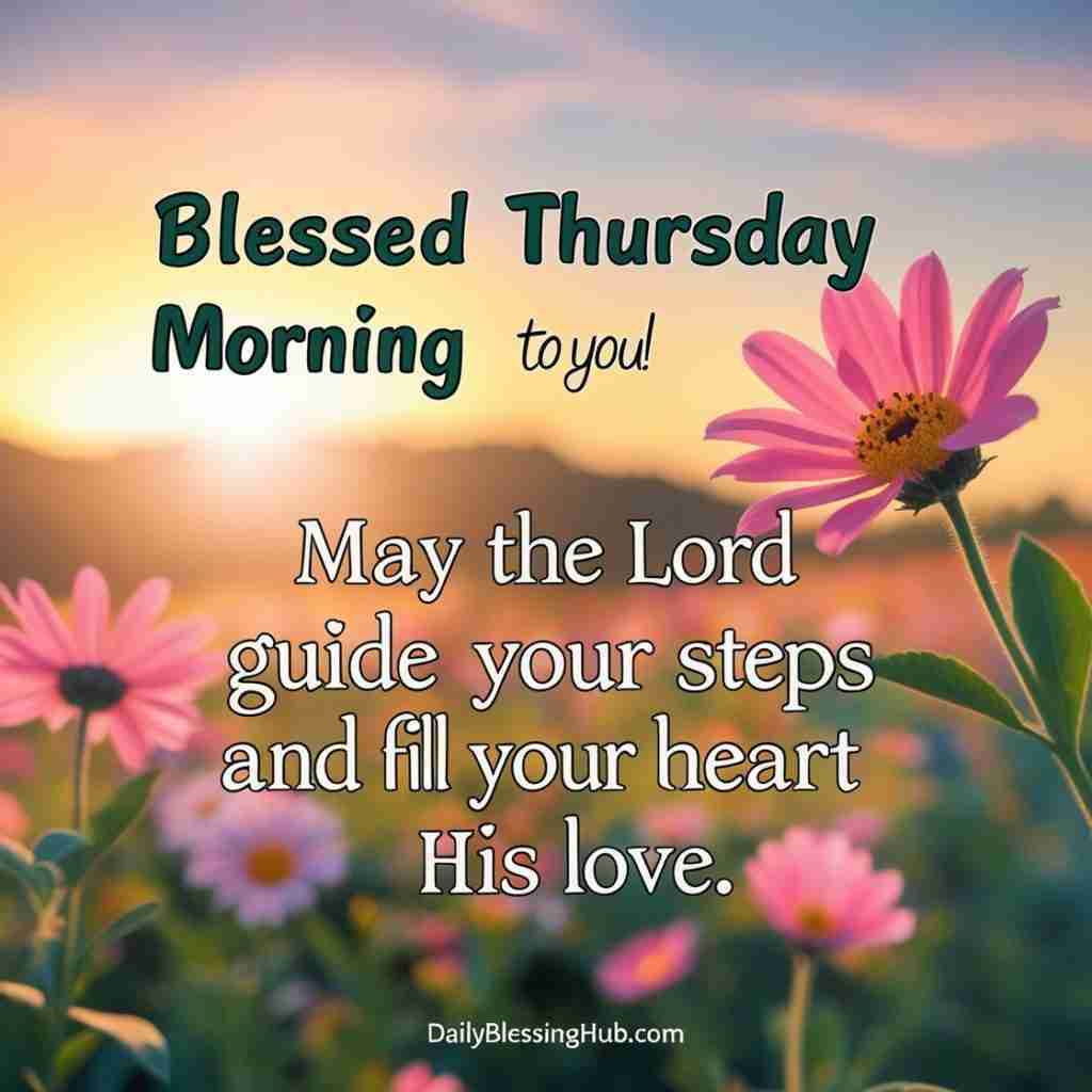 Good Morning Thursday Blessings and Greetings