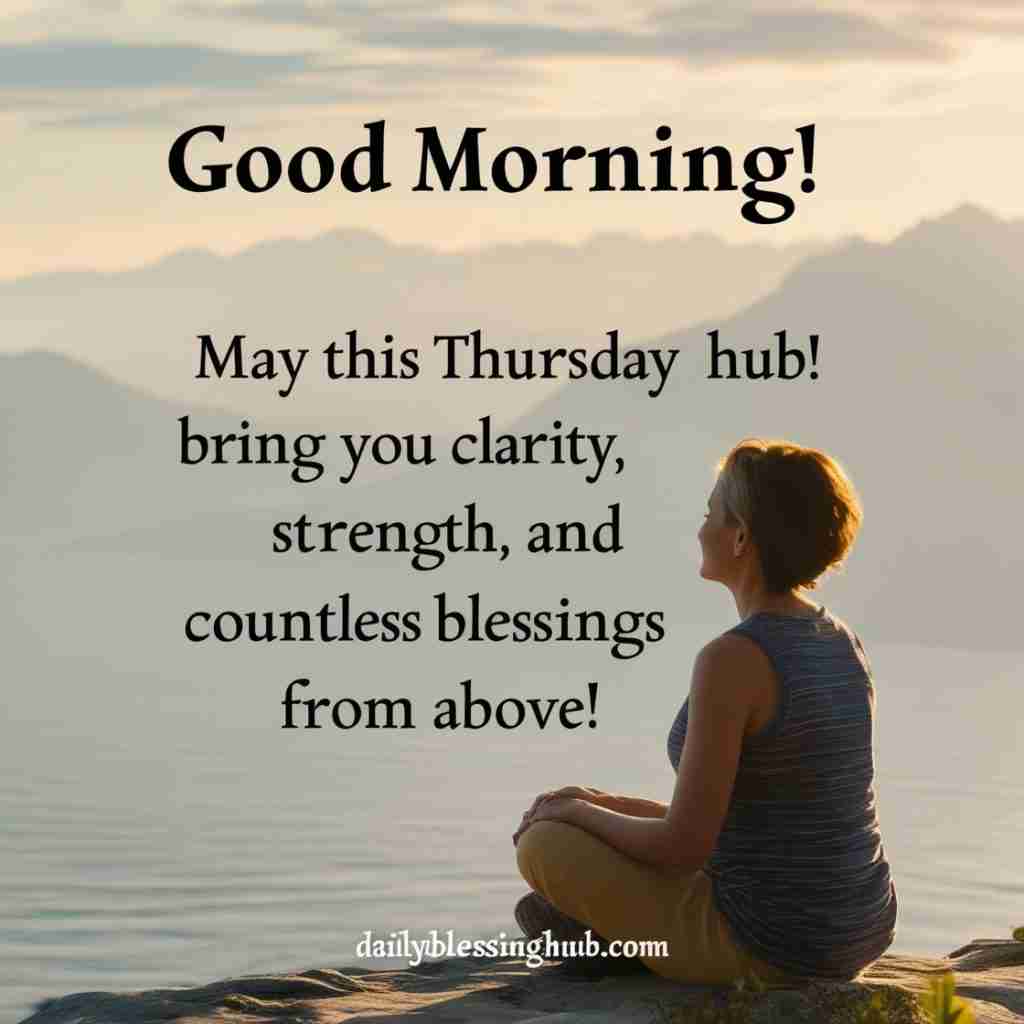 Good Morning Thursday Blessings and Greetings