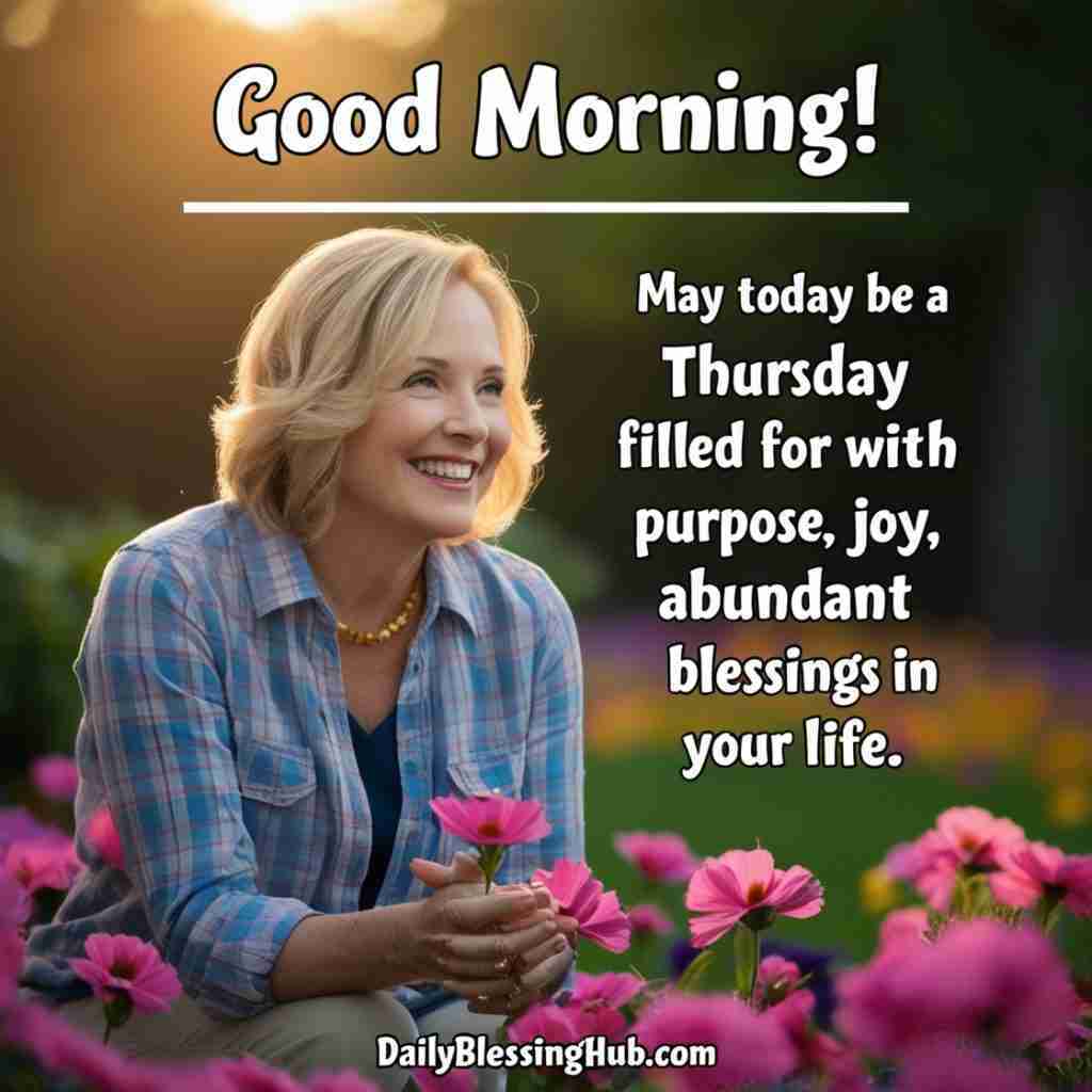 Good Morning Thursday Blessings and Greetings
