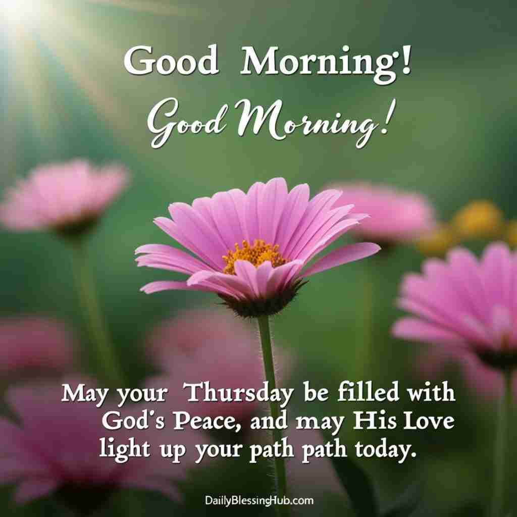 Good Morning Thursday Blessings and Greetings