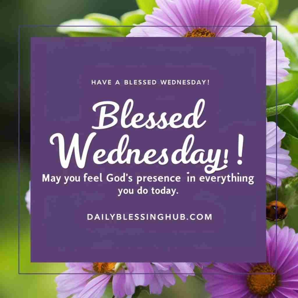 Wednesday blessings  