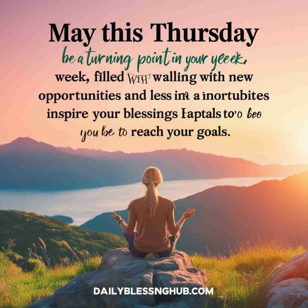 Inspiring and Motivating Thursday Blessings