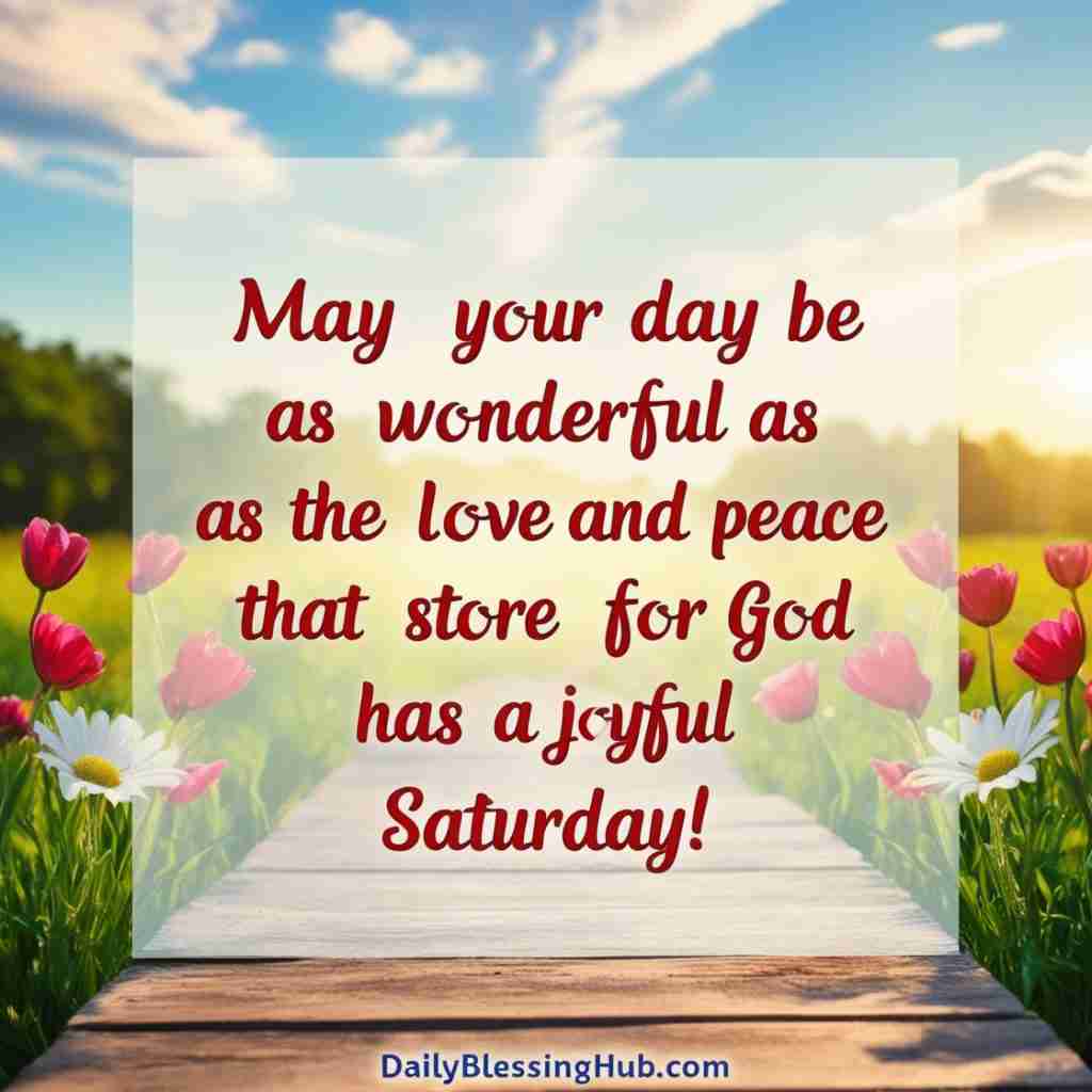 Saturday Blessings  