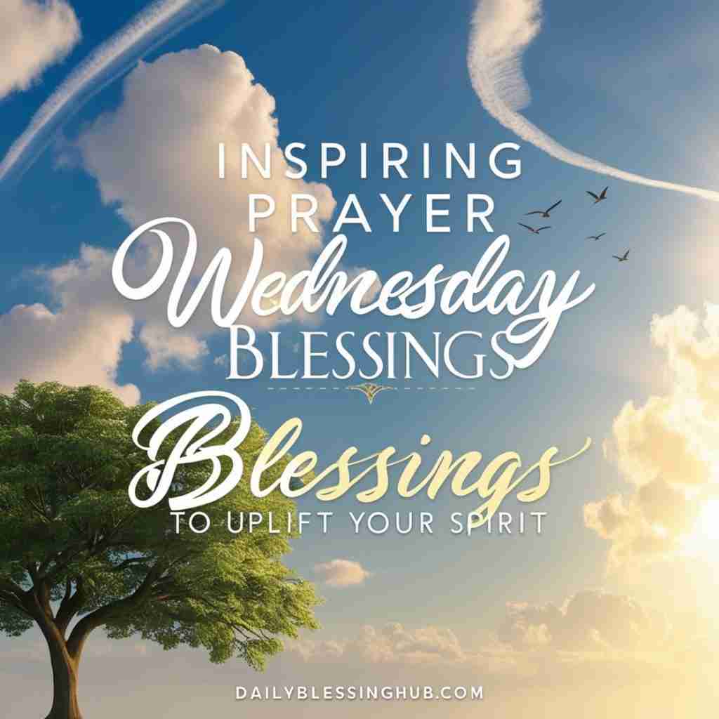 prayer Wednesday blessings