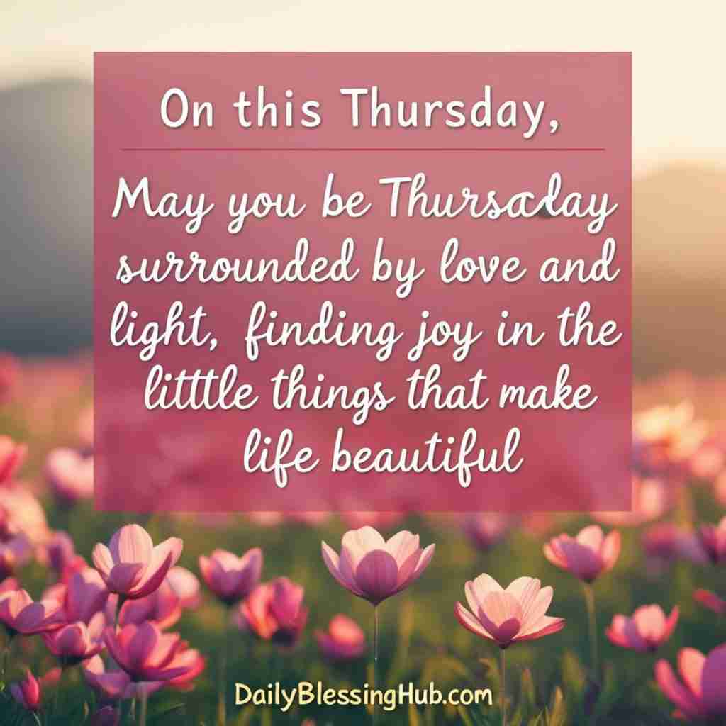 Thursday blessings for Love One's