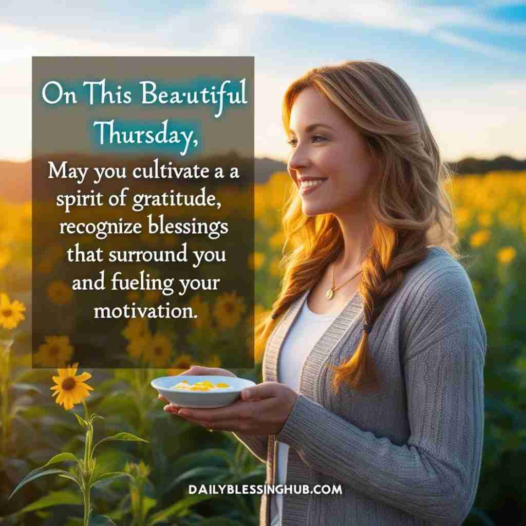 Inspiring and Motivating Thursday Blessings