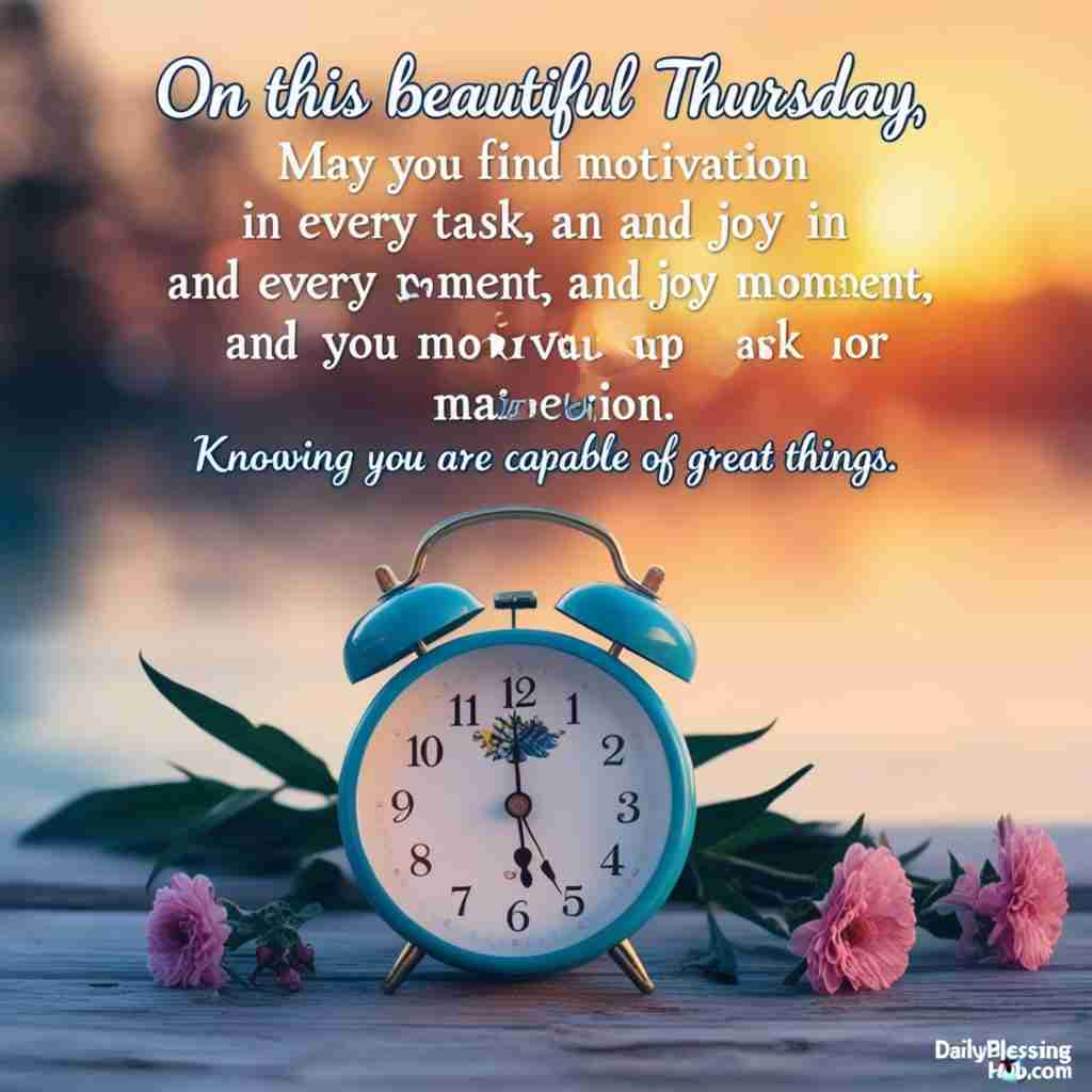 Inspiring and Motivating Thursday Blessings