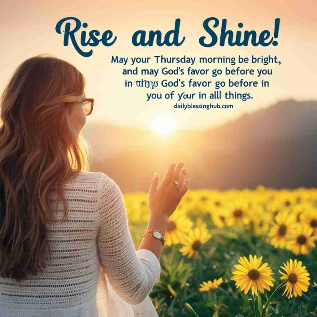Good Morning Thursday Blessings and Greetings