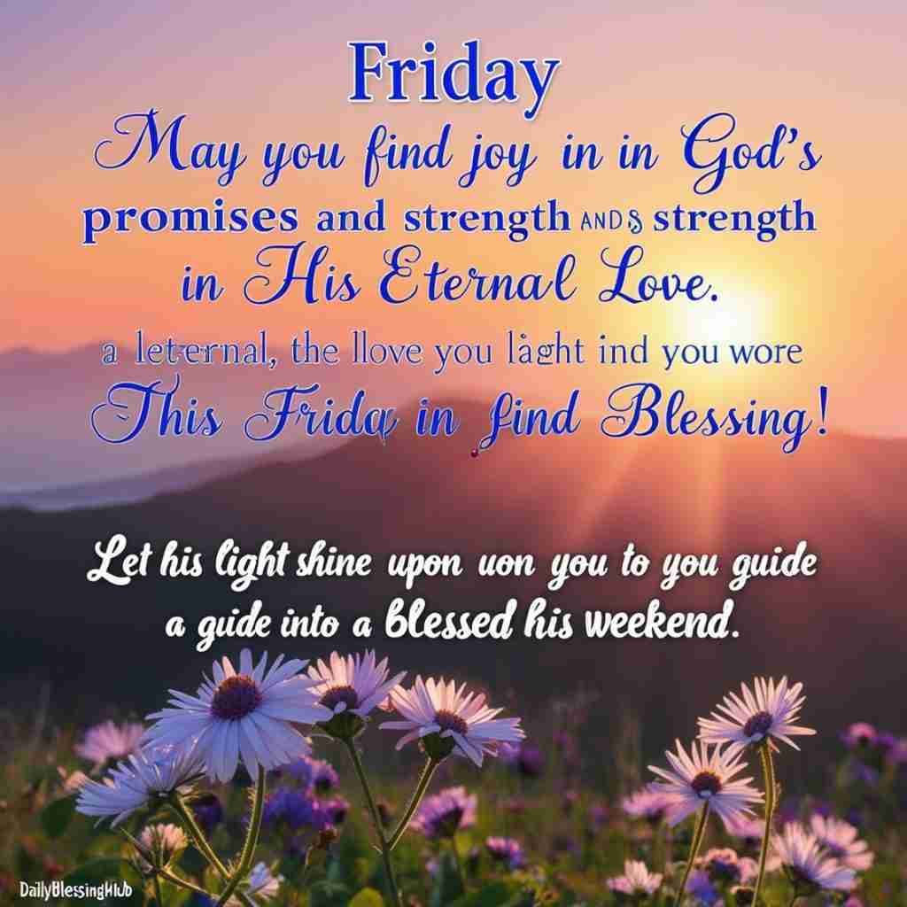 Spiritual and Inspirational Friday Blessings
