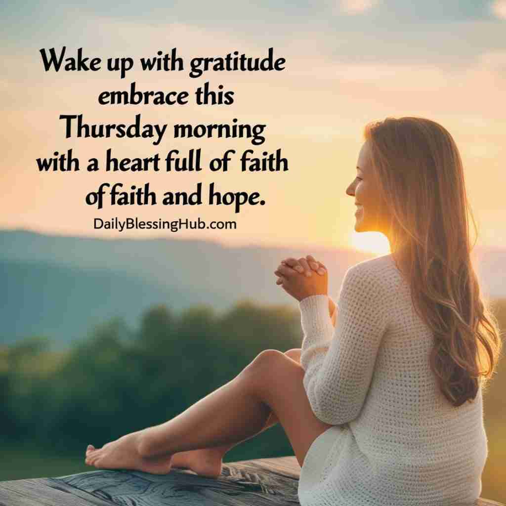 Good Morning Thursday Blessings and Greetings
