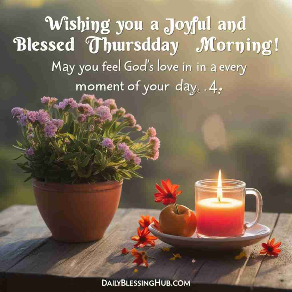 Good Morning Thursday Blessings and Greetings
