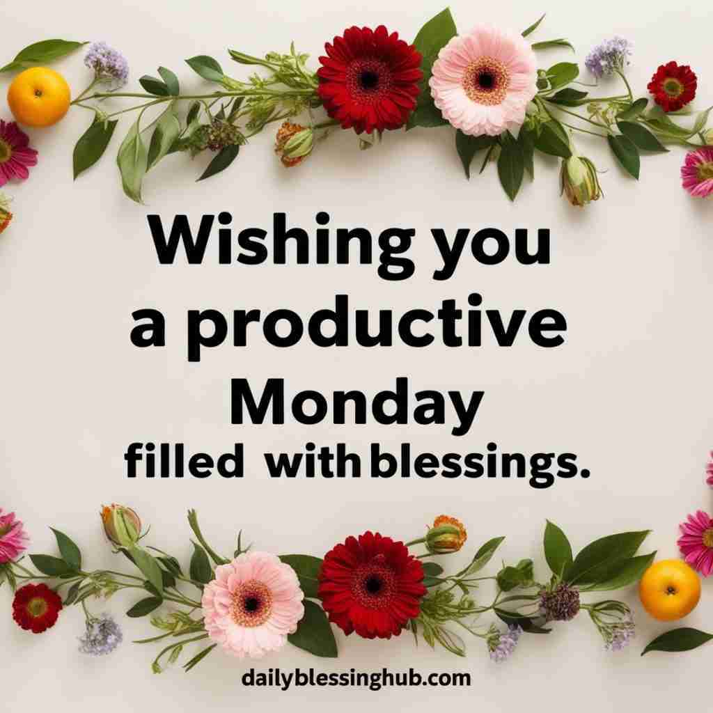 Monday blessings 