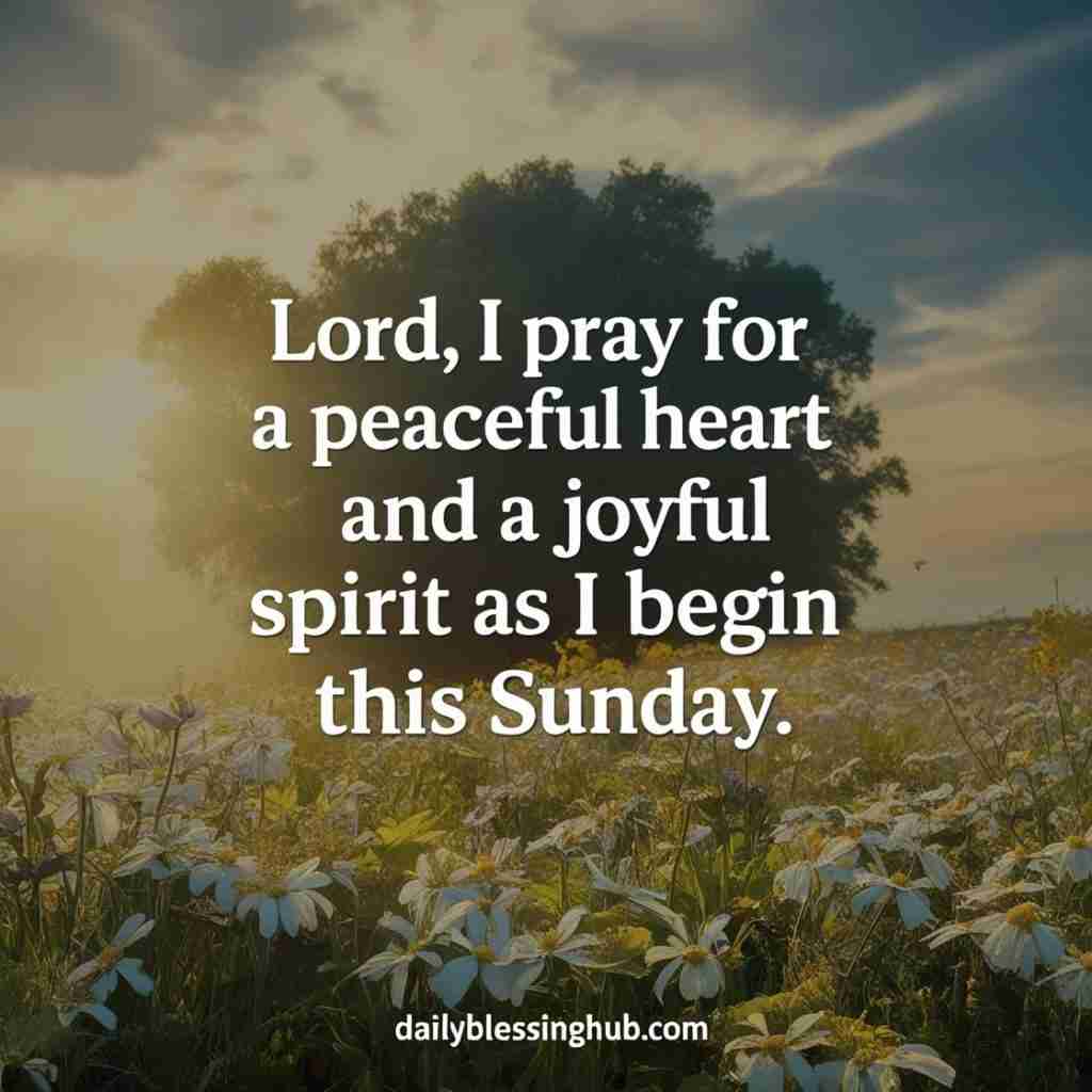 Sunday Prayers