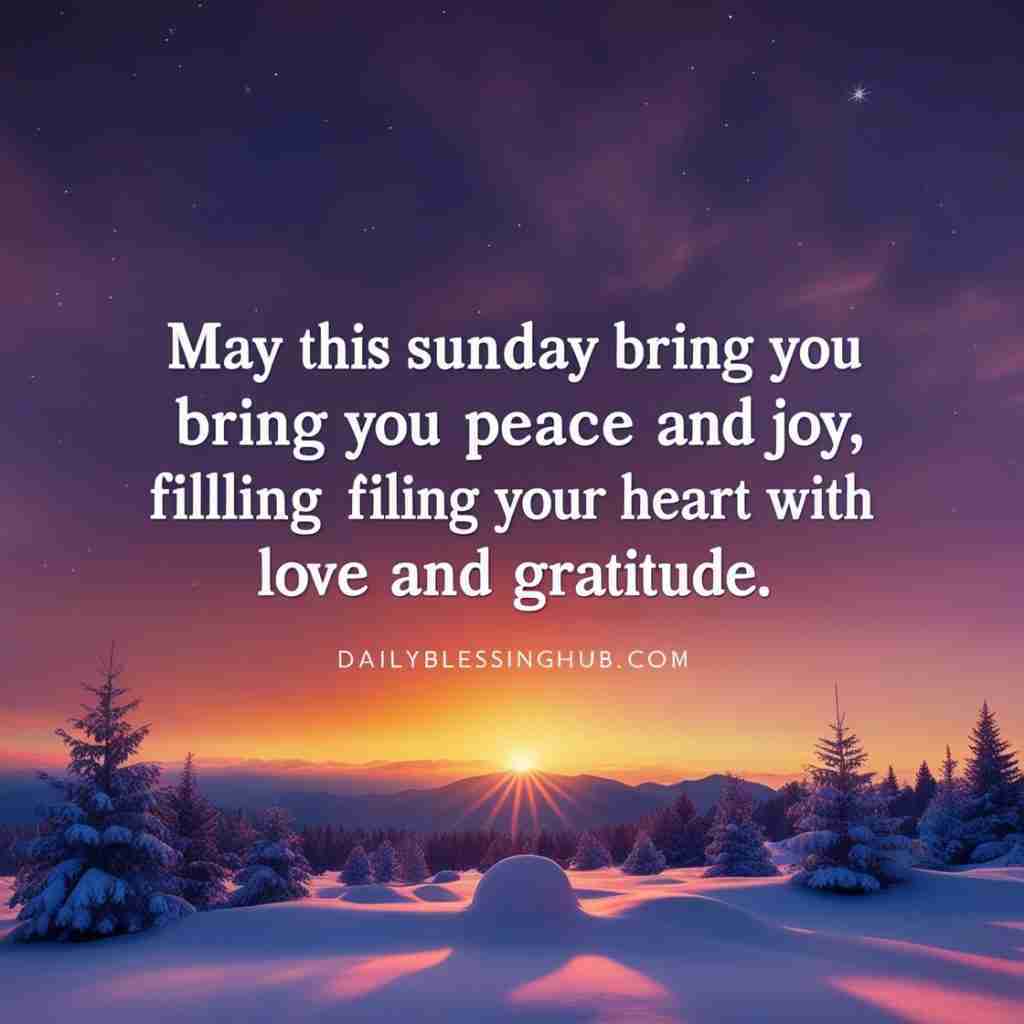 Sunday Good Morning Blessings