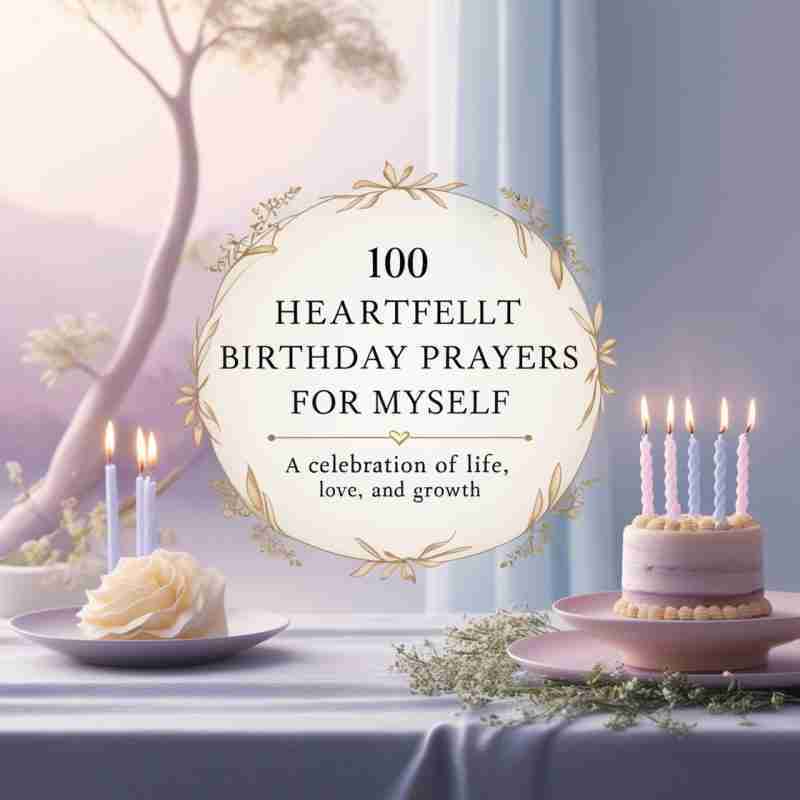 100 Heartfelt Birthday Prayers for Myself: A Celebration of Life, Love, and Growth
