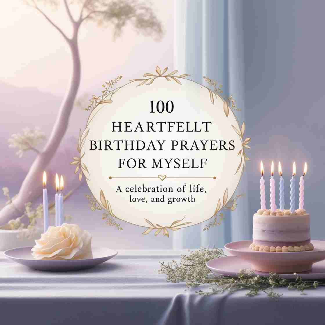 100 Heartfelt Birthday Prayers for Myself: A Celebration of Life, Love, and Growth