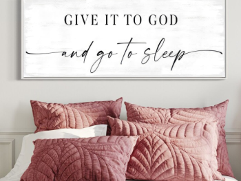 "Retro Canvas: 'Give It To God' Art"